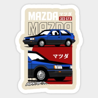 Mazda 323 GTX Motorsport Nostalgia Sticker